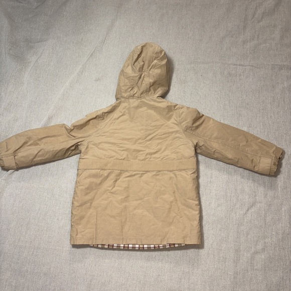 Janie And Jack Khaki Beige Cotton Jacket Parka Jacket Boys Toddler 4T-5T Neutral - Picture 5 of 9
